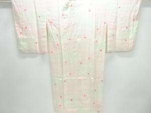 霞に水玉模様単衣長襦袢